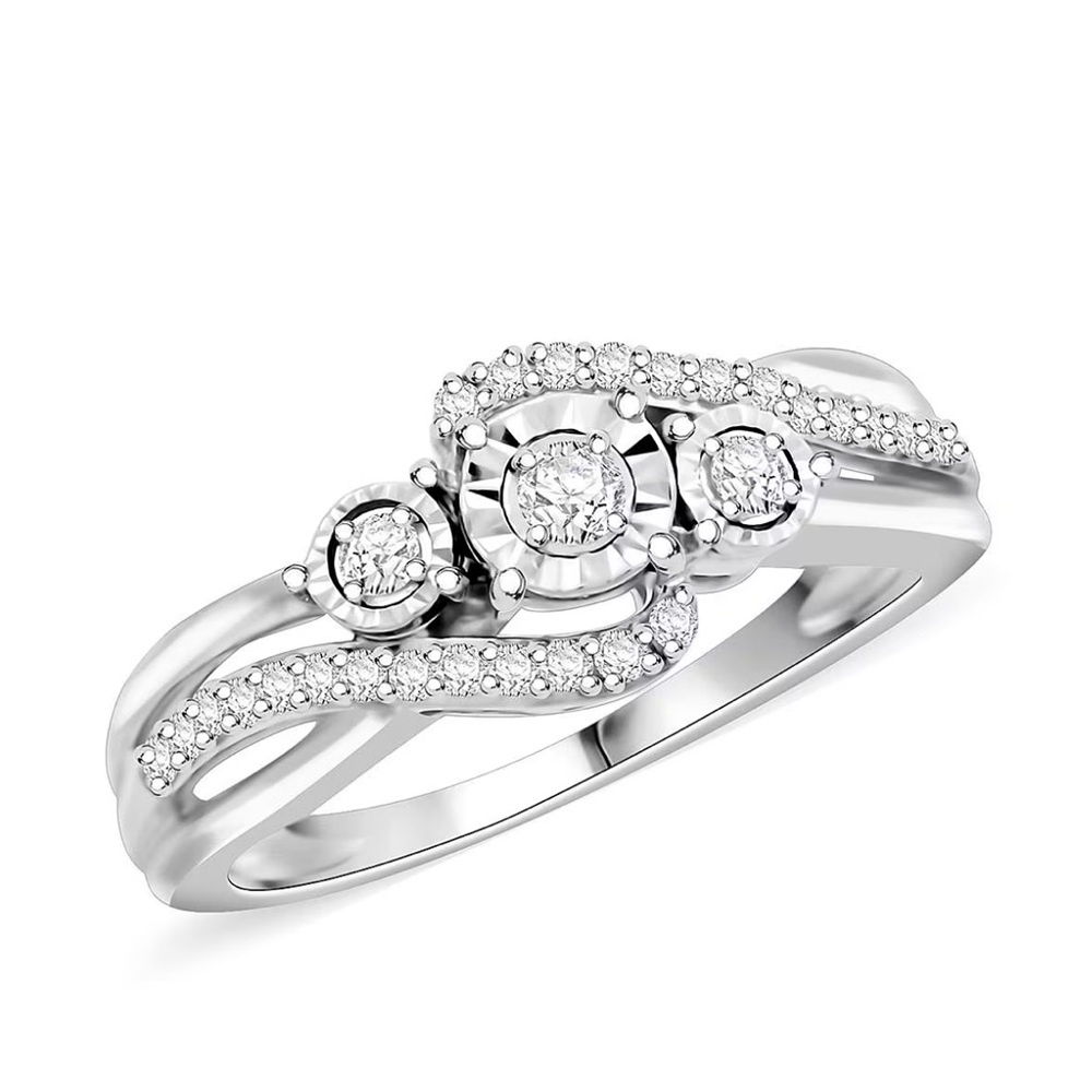 NEW Natural .25 ctw Diamond Ring